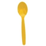 Polycarbonate Spoon Green 17cm (Pack of 12) - Yellow