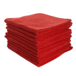 Microfibre Cloths 10 Pack Red