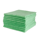 Microfibre Cloths 10 Pack Green