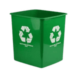 15L Recycling Bin - No Lid  Green