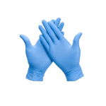 Blue Vinyl Gloves - Powder Free