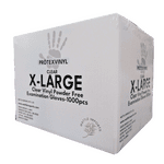 Clear Gloves Vinyl Powder Free - X-Large 1000 10 boxes x 100